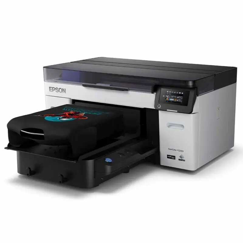 Epson F2260 Direct To Garment Film Printer Australia Front Right T Shirt