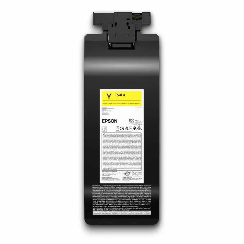 Epson F2260 Direct To Garment Film Printer Ink Yellow Y T54L4 C13T54L400