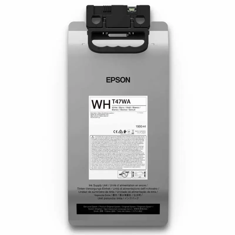 Epson SC F3000 DTG 1.5 L W White Ink Pouch C13T47WA0N