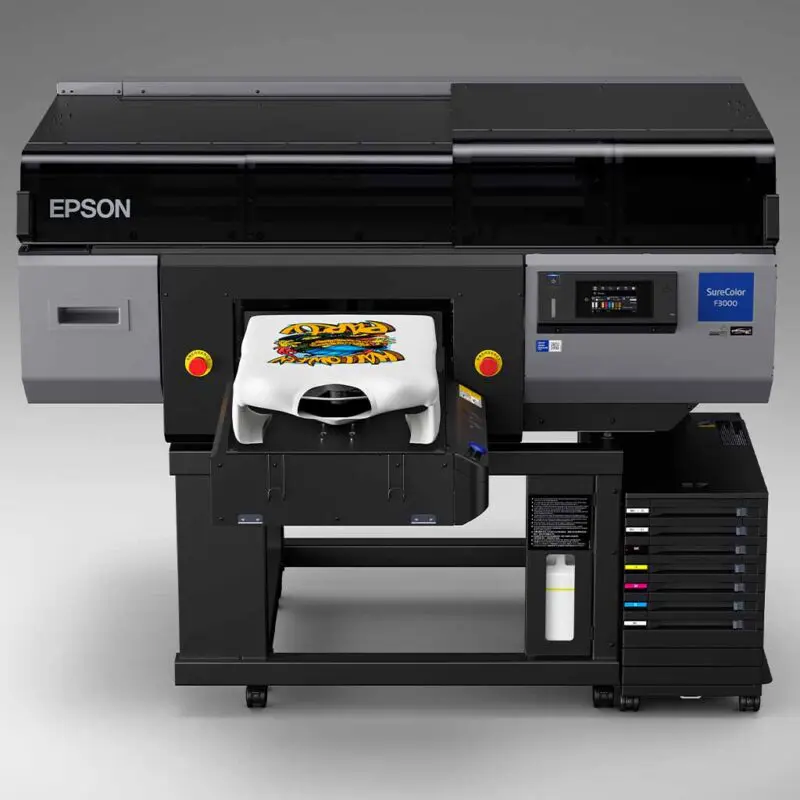 Epson SC F3000 Direct To Garment Film Printer Australia Hero T Shirt Front White